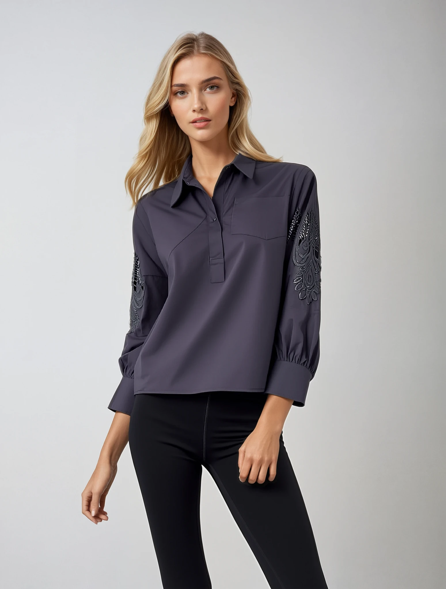 カットソー(長袖/七分) BEAUTY&amp;YOUTH UNITED ARROWS - H BEAUTY&amp;YOUTH - NYLON RIB FLARE SLEEVE cn54141154.jpg